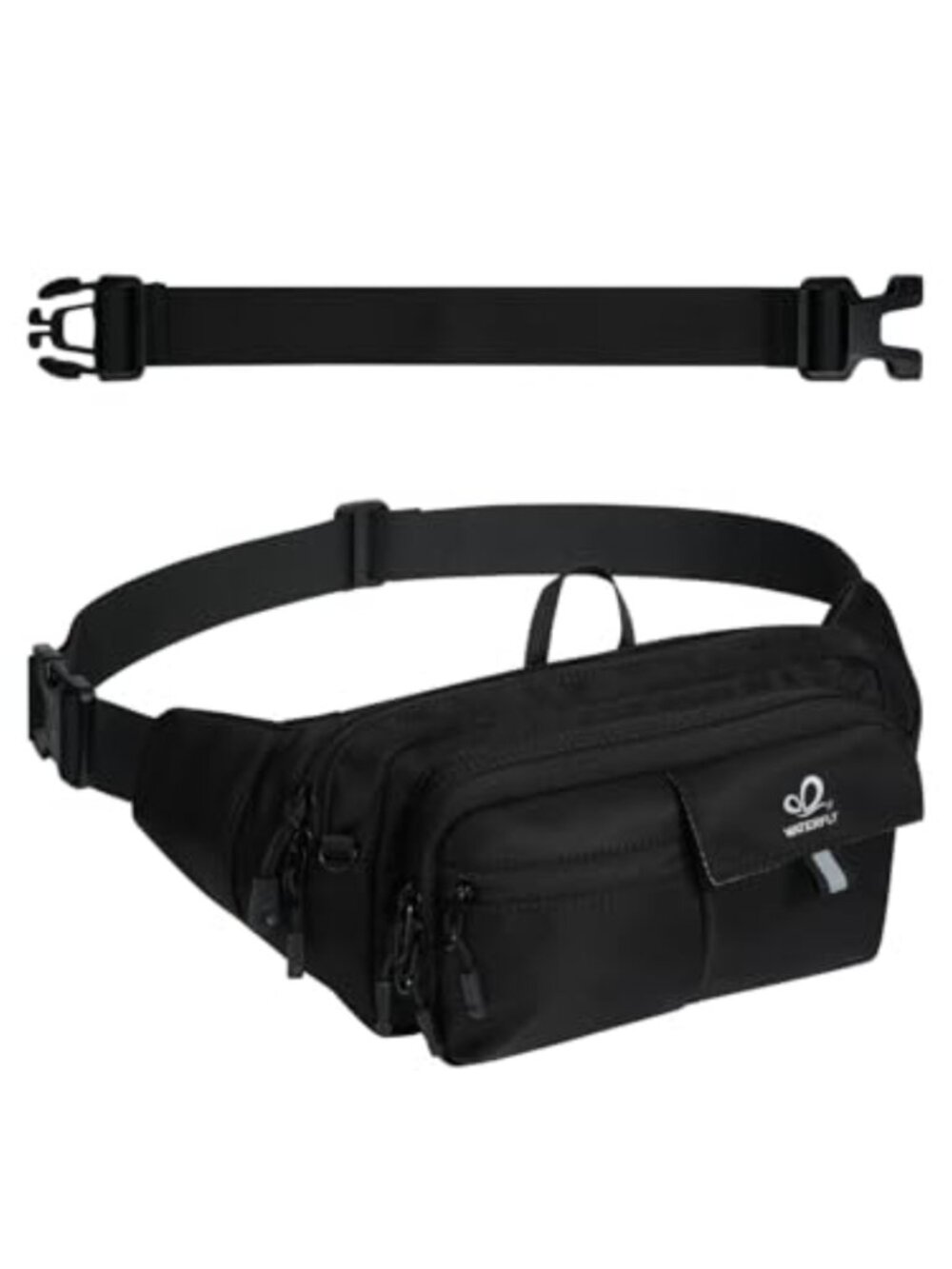Anti-Theft RFID 3L Waist Bag Fanny Pack for Travel Hiking with 9 Pockets